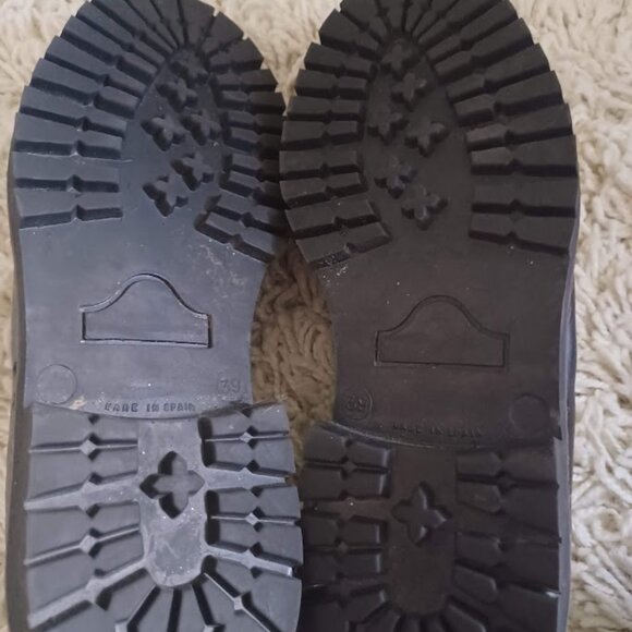 Geier Wally Austria Women’s 39 (US 8) Black Croc Patent Leather Zip Loafers Rare - Picture 3 of 12